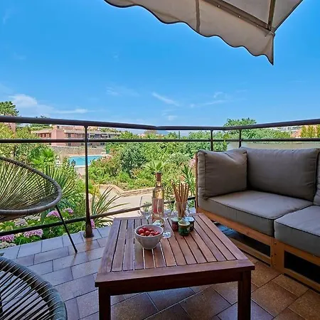 شقة Sunrise -swimming-pool-saint-tropez Center-parking *